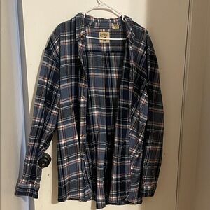 Pendleton Navy and White Plaid Shirt